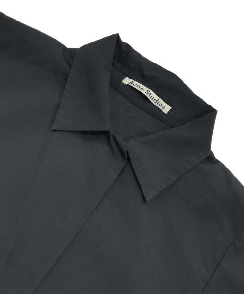 Acne studios（アクネ ストゥディオズ）ACNE STUDIOS (アクネ ストゥディオズ) ビッグプルオーバーシャツ ブラック サイズ:32の古着・服飾アイテム