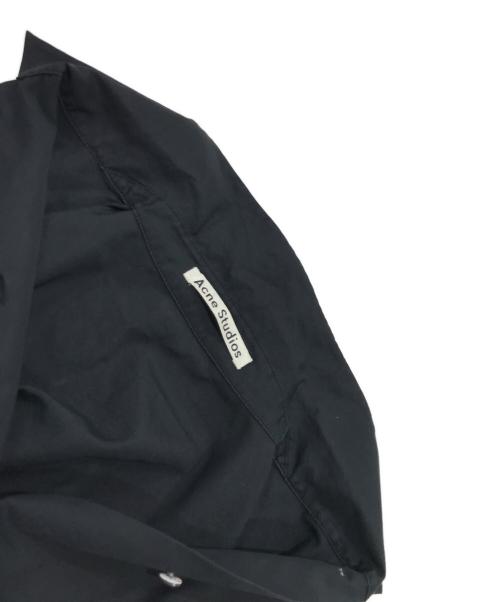 Acne studios（アクネ ストゥディオズ）ACNE STUDIOS (アクネ ストゥディオズ) ビッグプルオーバーシャツ ブラック サイズ:32の古着・服飾アイテム