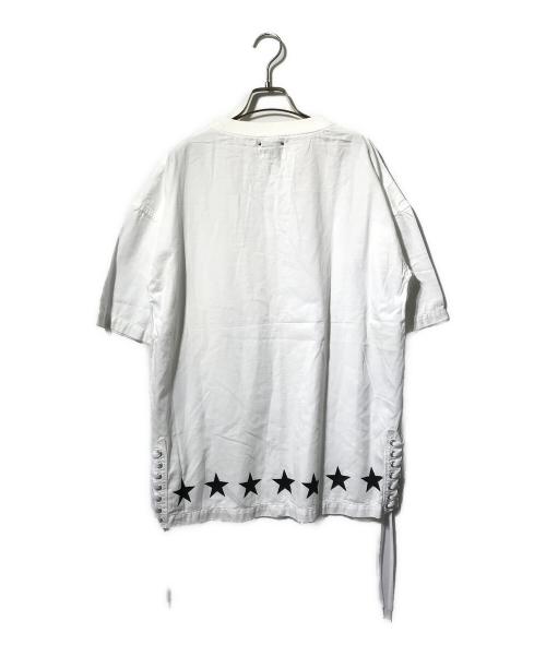 CONVERSE TOKYO（コンバーストウキョウ）CONVERSE TOKYO (コンバーストウキョウ) MINEDENIM (マインデニム) レースアップTシャツ ホワイト サイズ:1の古着・服飾アイテム