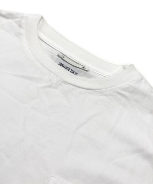 CONVERSE TOKYO（コンバーストウキョウ）CONVERSE TOKYO (コンバーストウキョウ) MINEDENIM (マインデニム) レースアップTシャツ ホワイト サイズ:1の古着・服飾アイテム