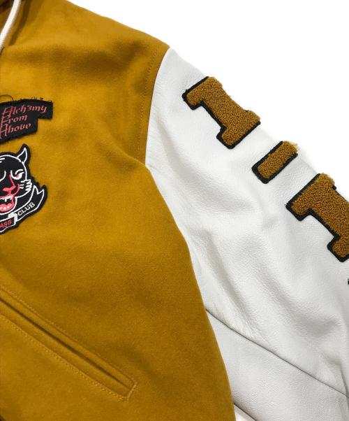 DIESEL（ディーゼル）DIESEL (ディーゼル) W-EURNE ワッペンスタジャン ブラウン×ホワイト サイズ:SIZE XXSの古着・服飾アイテム