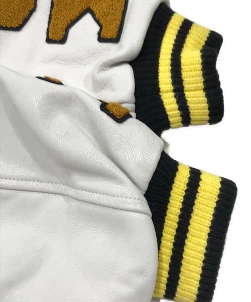 DIESEL（ディーゼル）DIESEL (ディーゼル) W-EURNE ワッペンスタジャン ブラウン×ホワイト サイズ:SIZE XXSの古着・服飾アイテム
