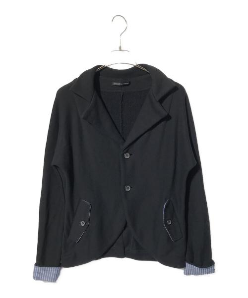 Y's（ワイズ）Y's (ワイズ) スウェットテーラードジャケット ブラック サイズ:SIZE 2の古着・服飾アイテム