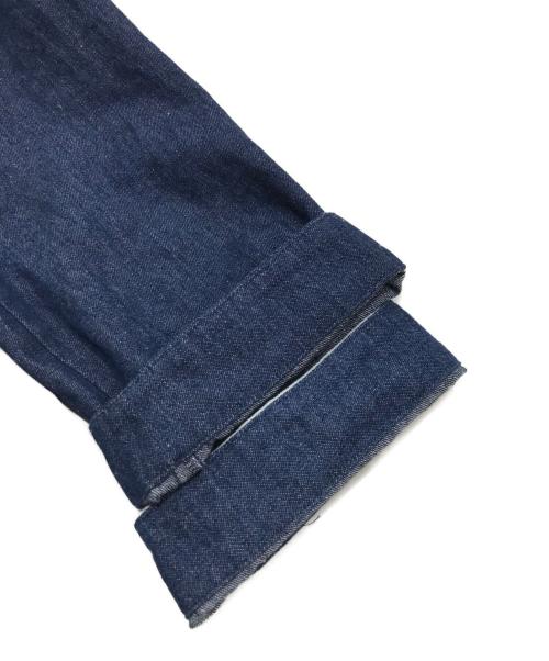 慈雨（ジウ）慈雨 (ジウ) ブリーチフラワージャケット ブルゾン ブルー サイズ:40の古着・服飾アイテム