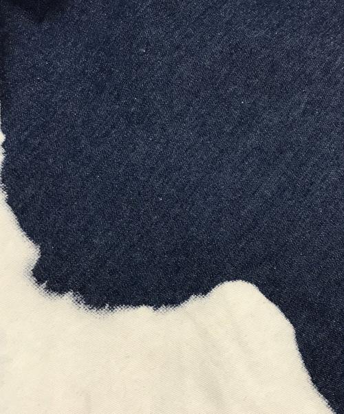 慈雨（ジウ）慈雨 (ジウ) ブリーチフラワージャケット ブルゾン ブルー サイズ:40の古着・服飾アイテム