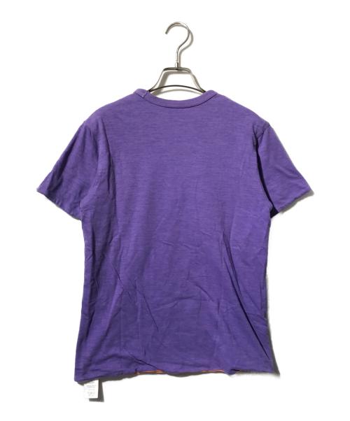 THE REAL McCOY'S（ザ・リアルマッコイズ）THE REAL McCOY'S (ザ・リアルマッコイズ) リバーシブルTシャツ オレンジ×パープル サイズ:36の古着・服飾アイテム