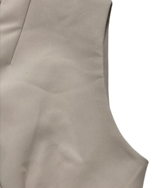 Snidel（スナイデル）Snidel (スナイデル) 金ボタンジレワンピ ベージュの古着・服飾アイテム