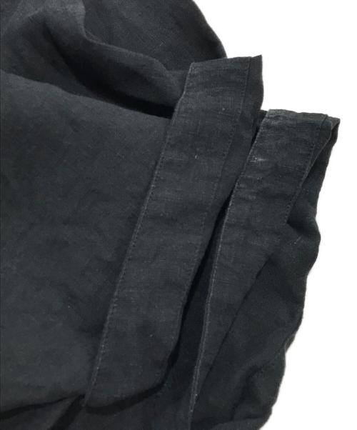 journal standard luxe（ジャーナルスタンダード ラックス）JOURNAL STANDARD LUXE (ジャーナルスタンダード ラックス) 40リネンワッシャー Vスキッパーシャツ ブラック サイズ:表記なしの古着・服飾アイテム