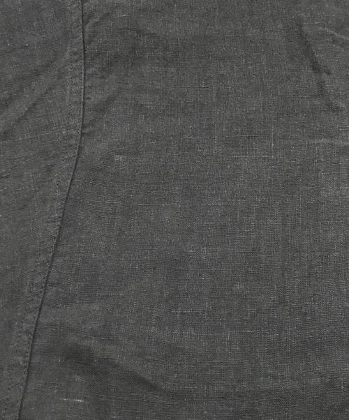 journal standard luxe（ジャーナルスタンダード ラックス）JOURNAL STANDARD LUXE (ジャーナルスタンダード ラックス) 40リネンワッシャー Vスキッパーシャツ ブラック サイズ:表記なしの古着・服飾アイテム