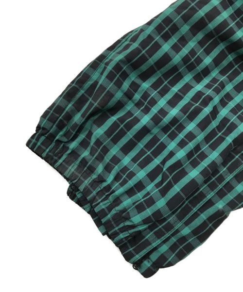 SUPREME（シュプリーム）SUPREME (シュプリーム) Nylon Plaid Track Pant/ナイロンチェック柄トラックパンツ グリーン×ブラック サイズ:Sの古着・服飾アイテム