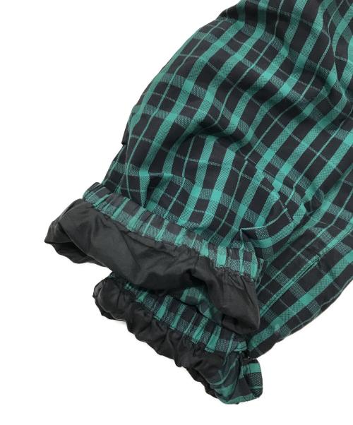 SUPREME（シュプリーム）SUPREME (シュプリーム) Nylon Plaid Track Pant/ナイロンチェック柄トラックパンツ グリーン×ブラック サイズ:Sの古着・服飾アイテム