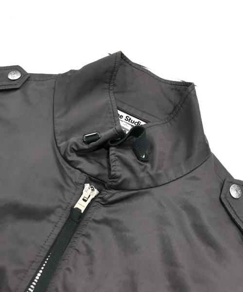 Acne studios（アクネ ストゥディオズ）ACNE STUDIOS (アクネ ストゥディオズ) サテンボンバージャケット ブラウン サイズ:46の古着・服飾アイテム