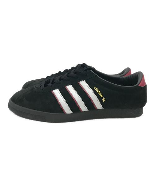 adidas（アディダス）adidas (アディダス) ローカットスニーカー ブラック×レッド サイズ:24.0の古着・服飾アイテム