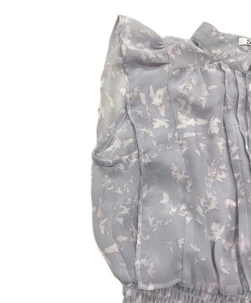 Snidel（スナイデル）Snidel (スナイデル) プリントプリーツワンピ ラベンダーの古着・服飾アイテム