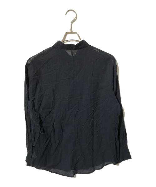 ETRE TOKYO（エトレトウキョウ）ETRE TOKYO (エトレトウキョウ) シアーコットンシャツ/長袖シャツ ネイビー サイズ:Freeの古着・服飾アイテム