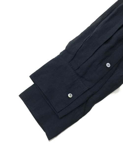 ETRE TOKYO（エトレトウキョウ）ETRE TOKYO (エトレトウキョウ) シアーコットンシャツ/長袖シャツ ネイビー サイズ:Freeの古着・服飾アイテム