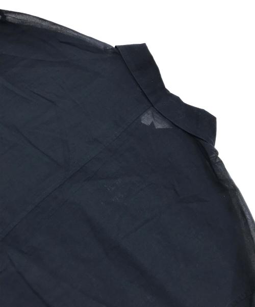 ETRE TOKYO（エトレトウキョウ）ETRE TOKYO (エトレトウキョウ) シアーコットンシャツ/長袖シャツ ネイビー サイズ:Freeの古着・服飾アイテム
