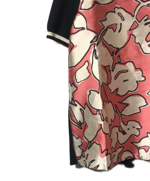 WEEKEND Max Mara（ウィークエンド マックスマーラ）WEEKEND Max Mara (ウィークエンド マックスマーラ) 半袖ニット ピンク×ブラック サイズ:Sの古着・服飾アイテム