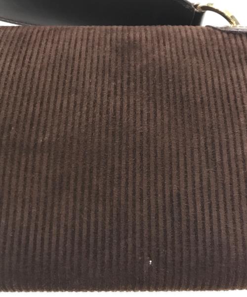 Salvatore Ferragamo（サルヴァトーレ フェラガモ）Salvatore Ferragamo (サルヴァトーレ フェラガモ) コーデュロイショルダーバッグ ブラウンの古着・服飾アイテム