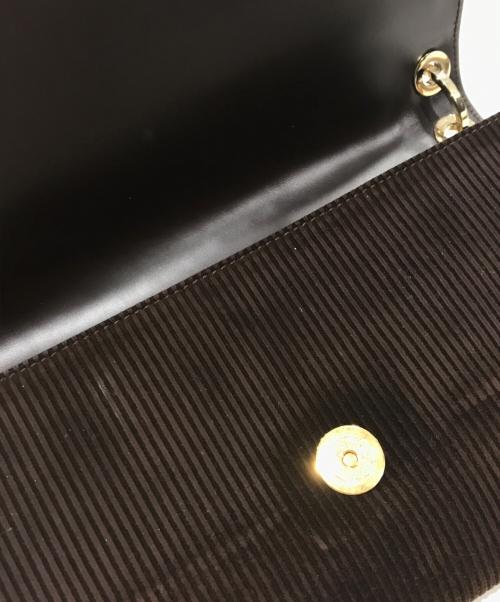 Salvatore Ferragamo（サルヴァトーレ フェラガモ）Salvatore Ferragamo (サルヴァトーレ フェラガモ) コーデュロイショルダーバッグ ブラウンの古着・服飾アイテム