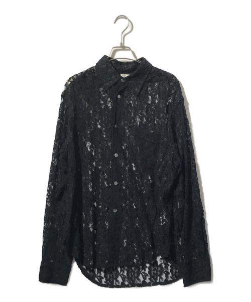OUR LEGACY（アワーレガシー）OUR LEGACY (アワーレガシー) ポリシーレースシャツ/POLICY LACE SHIRT ブラック サイズ:46の古着・服飾アイテム