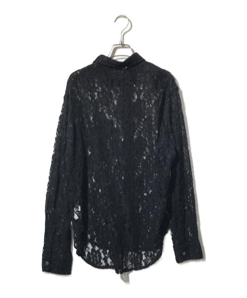 OUR LEGACY（アワーレガシー）OUR LEGACY (アワーレガシー) ポリシーレースシャツ/POLICY LACE SHIRT ブラック サイズ:46の古着・服飾アイテム