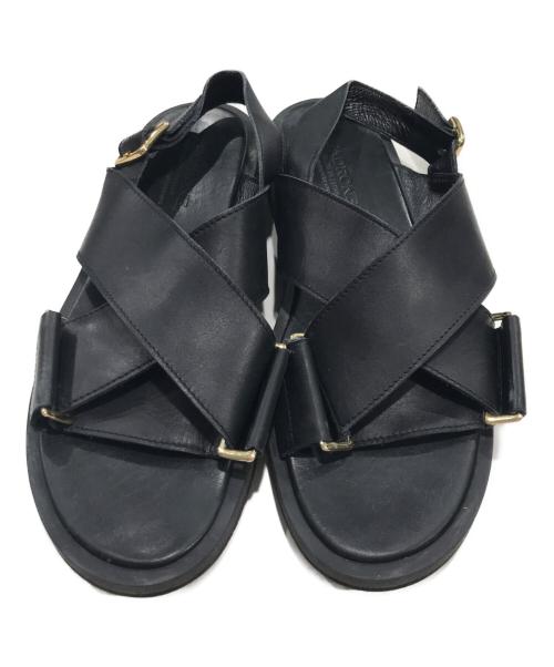 PADRONE（パドローネ）PADRONE (パドローネ) 別注BELT SANDAL ブラック サイズ:42の古着・服飾アイテム