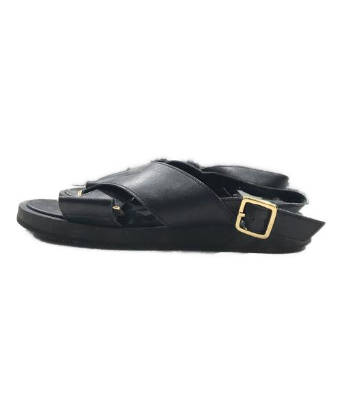 PADRONE（パドローネ）PADRONE (パドローネ) 別注BELT SANDAL ブラック サイズ:42の古着・服飾アイテム