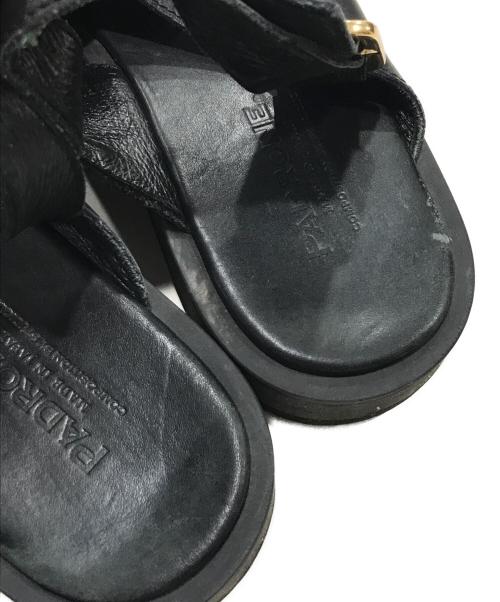 PADRONE（パドローネ）PADRONE (パドローネ) 別注BELT SANDAL ブラック サイズ:42の古着・服飾アイテム