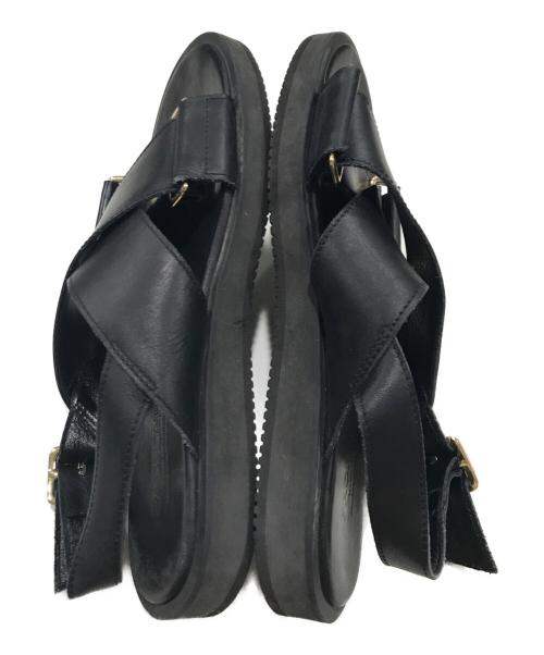 PADRONE（パドローネ）PADRONE (パドローネ) 別注BELT SANDAL ブラック サイズ:42の古着・服飾アイテム