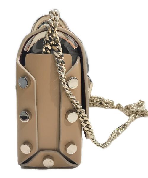 JIMMY CHOO（ジミーチュウ）JIMMY CHOO (ジミーチュウ) ロケット プティショルダーバッグ ブラウンの古着・服飾アイテム