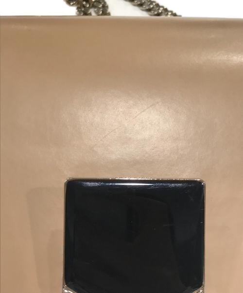 JIMMY CHOO（ジミーチュウ）JIMMY CHOO (ジミーチュウ) ロケット プティショルダーバッグ ブラウンの古着・服飾アイテム