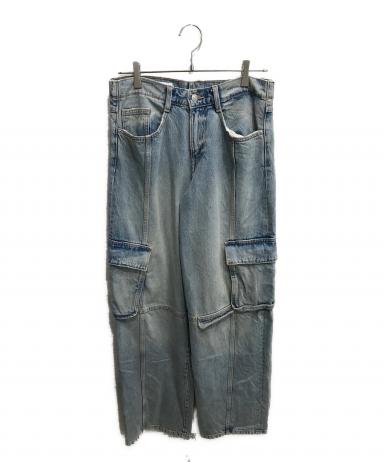 中古・古着通販】ZARA (ザラ) デニムカーゴパンツ インディゴ サイズ