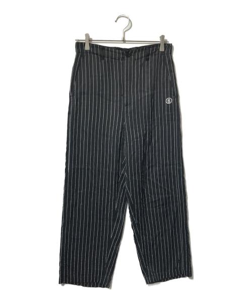 MM6 Maison Margiela（エムエムシックスメゾンマルジェラ）MM6 Maison Margiela (エムエムシックスメゾンマルジェラ) ストライプパンツ/レーヨンパンツ ブラック サイズ:160cmの古着・服飾アイテム