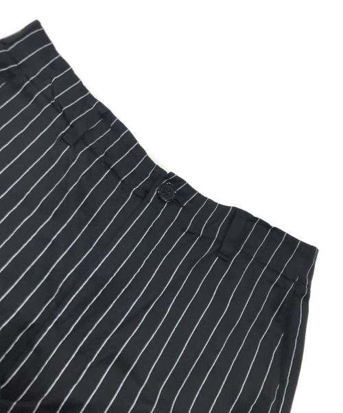 MM6 Maison Margiela（エムエムシックスメゾンマルジェラ）MM6 Maison Margiela (エムエムシックスメゾンマルジェラ) ストライプパンツ/レーヨンパンツ ブラック サイズ:160cmの古着・服飾アイテム