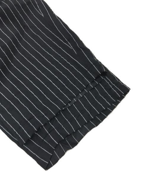 MM6 Maison Margiela（エムエムシックスメゾンマルジェラ）MM6 Maison Margiela (エムエムシックスメゾンマルジェラ) ストライプパンツ/レーヨンパンツ ブラック サイズ:160cmの古着・服飾アイテム