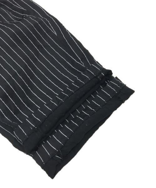 MM6 Maison Margiela（エムエムシックスメゾンマルジェラ）MM6 Maison Margiela (エムエムシックスメゾンマルジェラ) ストライプパンツ/レーヨンパンツ ブラック サイズ:160cmの古着・服飾アイテム