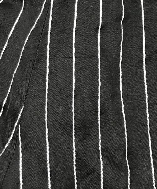 MM6 Maison Margiela（エムエムシックスメゾンマルジェラ）MM6 Maison Margiela (エムエムシックスメゾンマルジェラ) ストライプパンツ/レーヨンパンツ ブラック サイズ:160cmの古着・服飾アイテム