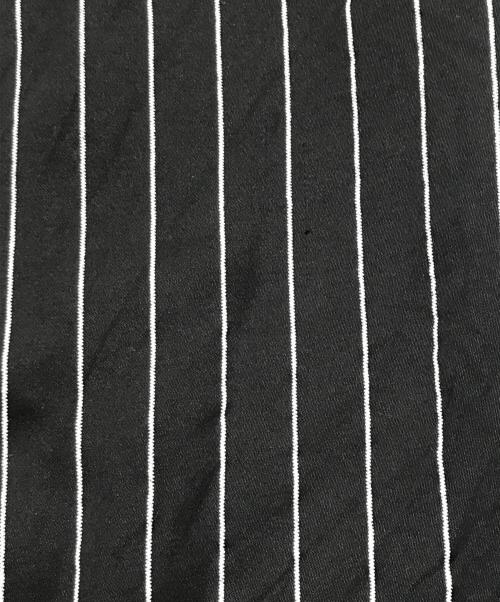 MM6 Maison Margiela（エムエムシックスメゾンマルジェラ）MM6 Maison Margiela (エムエムシックスメゾンマルジェラ) ストライプパンツ/レーヨンパンツ ブラック サイズ:160cmの古着・服飾アイテム