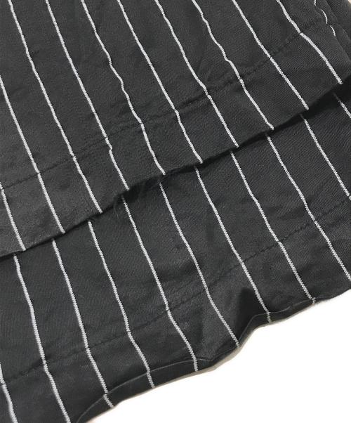 MM6 Maison Margiela（エムエムシックスメゾンマルジェラ）MM6 Maison Margiela (エムエムシックスメゾンマルジェラ) ストライプパンツ/レーヨンパンツ ブラック サイズ:160cmの古着・服飾アイテム