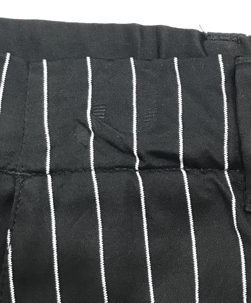 MM6 Maison Margiela（エムエムシックスメゾンマルジェラ）MM6 Maison Margiela (エムエムシックスメゾンマルジェラ) ストライプパンツ/レーヨンパンツ ブラック サイズ:160cmの古着・服飾アイテム