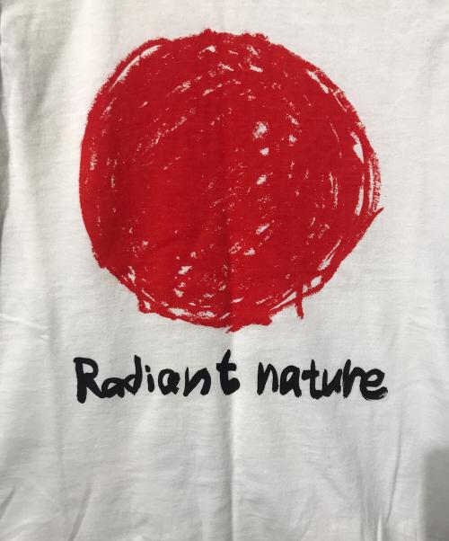 COMME des GARCONS（コムデギャルソン）COMME des GARCONS (コムデギャルソン) プリントノースリーブTシャツ ホワイト×レッド サイズ:SSの古着・服飾アイテム