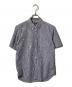 COMME des GARCONS HOMME（コムデギャルソン オム）の古着「ペイントギンガムチェックシャツ」｜ブルー×ホワイト