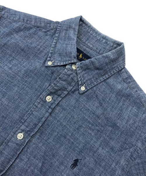 POLO RALPH LAUREN（ポロ・ラルフローレン）POLO RALPH LAUREN (ポロ・ラルフローレン) シャンブレーボタンダウンシャツ ブルー サイズ:Sの古着・服飾アイテム