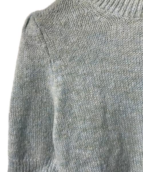 Mardi Mercredi（マルディメクルディ）MARDI MERCREDI (マルディメクルディ) 刺繍半袖ニット ブルー サイズ:ONEの古着・服飾アイテム