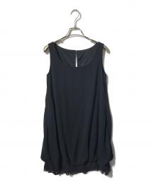 FOXEY NEWYORK（フォクシーニューヨーク）の古着「ノースリーブワンピース」｜ブラック
