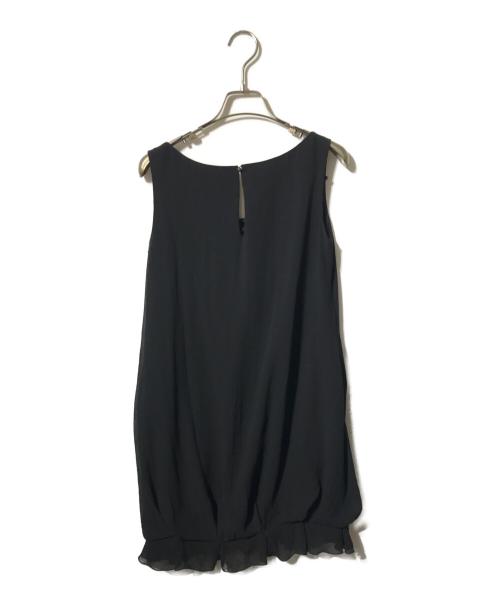 FOXEY NEWYORK（フォクシーニューヨーク）FOXEY NEWYORK (フォクシーニューヨーク) ノースリーブワンピース ブラック サイズ:38の古着・服飾アイテム