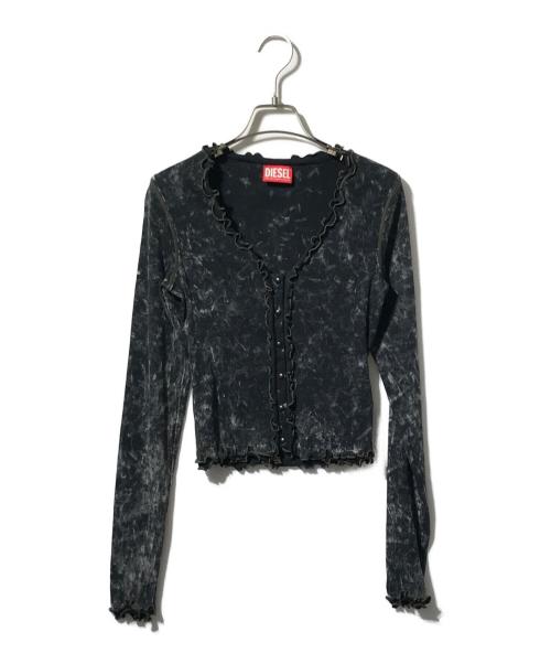 DIESEL（ディーゼル）DIESEL (ディーゼル) T-FLUX ロングスリーブカーディガン グレー サイズ:Ｓの古着・服飾アイテム