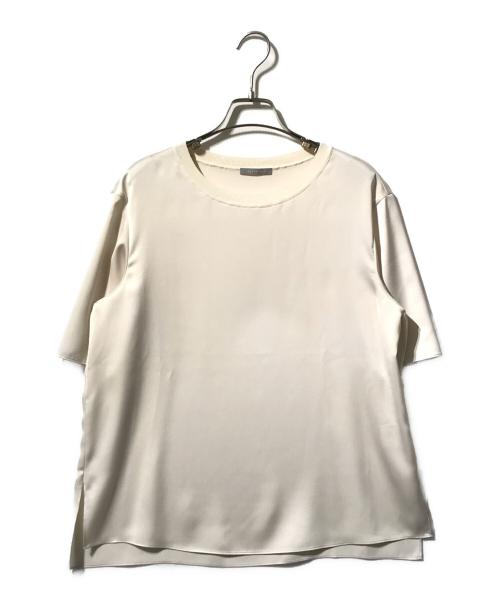 theory luxe（セオリーリュクス）theory luxe (セオリーリュクス) サテンブラウス ベージュ サイズ:40の古着・服飾アイテム