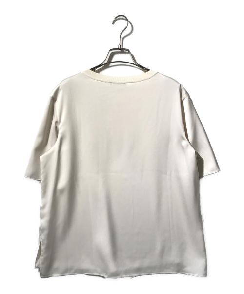 theory luxe（セオリーリュクス）theory luxe (セオリーリュクス) サテンブラウス ベージュ サイズ:40の古着・服飾アイテム